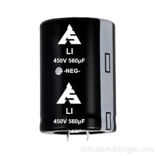 Snap-in Aluminum Electrolytic Capacitor, LI, 450V, 560uf, for Switching Power and Inverter Smoothing